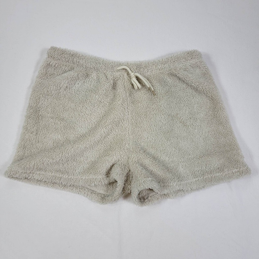 Brown Fuzzy Pajama Shorts Size Large